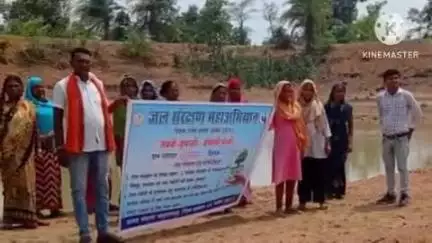 भानुप्रतापपुर: भाजपा कार्यकर्ताओं ने ग्राम मुल्ला में चलाया जल संरक्षण महा अभियान