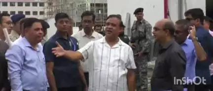 উত্তৰ গুৱাহাটী ভাগ: আমিনগাঁৱত পূৰ্ণগতিত চলি থকা আন্তঃৰাষ্ট্ৰীয় ক্ৰিকেট ষ্টেডিয়ামৰ নিৰ্মাণৰ কাম পৰিদৰ্শন মুখ্যমন্ত্ৰী হিমন্ত বিশ্ব শৰ্মাৰ