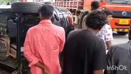 ചിറയിൻകീഴ്: ആറ്റിങ്ങൽ മാമം ജംഗ്ഷന് സമീപം കാർ നിയന്ത്രണം വിട്ട് മറിഞ്ഞ് അപകടം, ആർക്കും പരിക്കില്ല