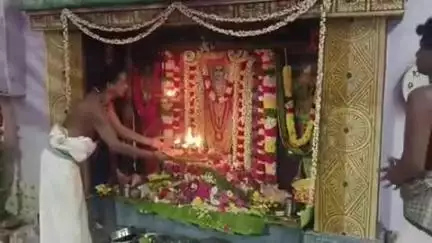 குடவாசல்: ஏரூர்ந்தவாடி பகுதியில் 106 வது ஆண்டாக நடைபெறும் கம்ப சேவை விழா