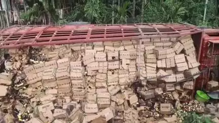 বুঢ়িগাঁৱত ৩৬ নং ৰাষ্ট্ৰীয় ঘাইপথত পুৱতি নিশা পথ দুৰ্ঘটনা সংঘটিত, চালকৰ টোপনি অহাৰ বাবেই সংঘটিত হয় এই ঘটনা