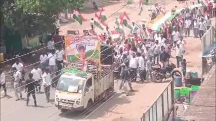 రాజానగరం: గోకవరంలో 330 అడుగుల జాతీయ జెండాతో తిరంగా ర్యాలీ నిర్వహించిన బిజెపి నాయకులు