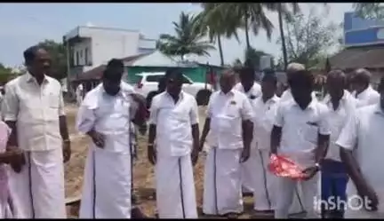 வேப்பந்தட்டை: வாலிகண்டபுரத்தில் தானியக்களம் அமைக்கும் பணி துவக்க விழா, எம்எல்ஏ பிரபாகரன் பங்கேற்பு