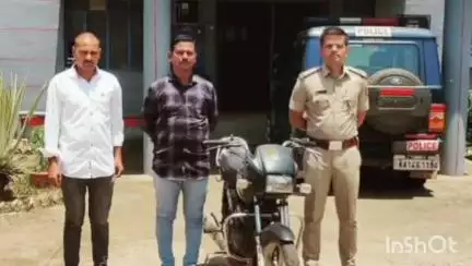 ಶಿಕಾರಿಪುರ: ಶಿರಾಳಕೊಪ್ಪ ಪೊಲೀಸರ ಕಾರ್ಯಾಚರಣೆ: ಬೈಕ್ ಕಳ್ಳನ ಬಂಧನ