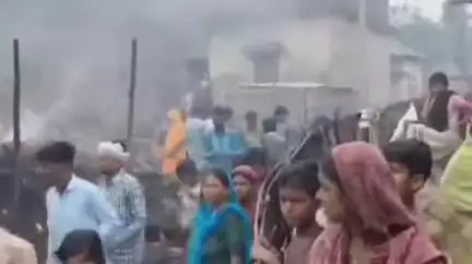 कस्बा: कस्बा प्रखंड के संझेली पंचायत के कुसहा गांव में लगी आग