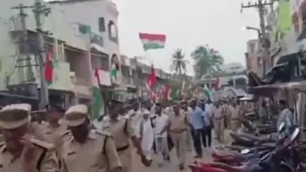 వెంకటగిరిలో తిరంగా ర్యాలీ,పాల్గొన్న ఎమ్మెల్యే కురుగొండ్ల, 9వ బెటాలియన్ సిబ్బంది