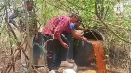 డోర్నకల్: డోర్నకల్ మండలం పరిధిలోని అటవీ ప్రాంతంలో నాటు సారా స్తావరాలపై ఎక్సైజ్ అధికారుల దాడులు, భారీగా బెల్లం పానకం ధ్వంసం