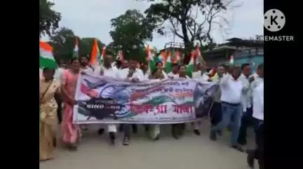 শদিয়া: শদিয়াৰ চপাখোৱাত ত্ৰিৰঙ্গা যাত্রা ,অংশগ্ৰহণ শদিয়াৰ বিধায়ক বলীন চেতিয়া #OperationSindoor