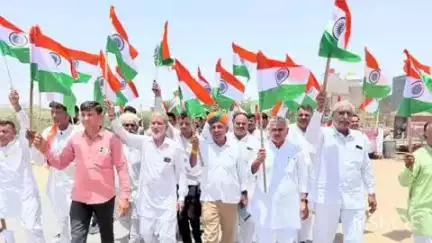 फलौदी: भाजपा ने बाप उपखंड मुख्यालय पर निकाली तिरंगा रैली