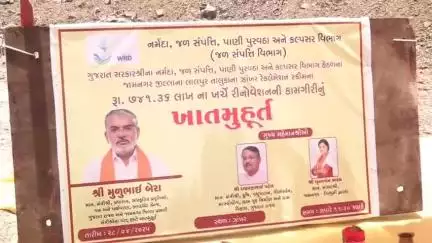 લાલપુર: ઝાખર ખાતે કેબિનેટ મંત્રી મુળુ બેરાના હસ્તે વિકાસ કામનું ખાતમુહૂર્ત કરાયું
