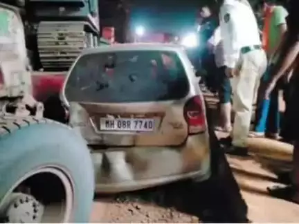 लांजा: लांजा बाजारपेठेत ट्रेलरची कारला धडक; सुदैवाने जीवितहानी नाही