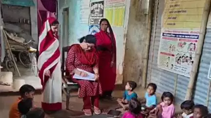 बेलसंड: डीपीओ ने प्रखंड के आंगनवाड़ी केंद्र संख्या-104 का किया औचक निरीक्षण