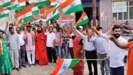 राजगढ़ी: बडकोट में 'तिरंगा शौर्य सम्मान यात्रा' का आयोजन हुआ