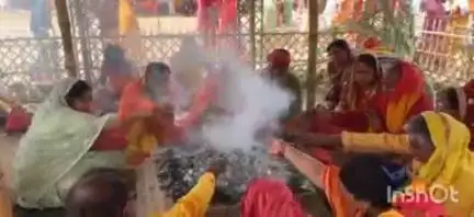हेरहंज: हेरहंज में आयोजित पांच दिवसीय श्रीराम महायज्ञ का समापन हुआ