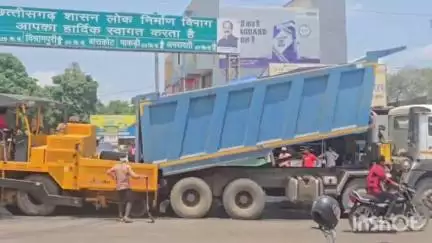 बड़ेराजपुर: विश्रामपुरी सड़क मार्ग का मरम्मत कार्य शुरू, जल्द 44 करोड़ की लागत से बनेगा नवीनीकरण सड़क