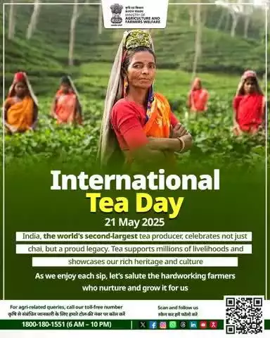 From leaf to legacy-honouring the farmers who bring chai to life. #InternationalTeaDay #AgriGoI #Tea #Agriculture