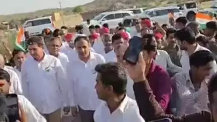 चौहटन: बाड़मेर के चौहटन विधानसभा क्षेत्र में कांग्रेस की जय हिंद यात्रा का आयोजन थार बॉर्डर पर हुआ