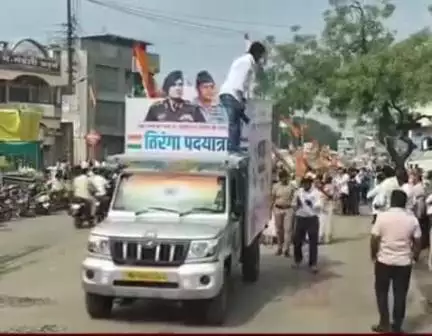 शेवगाव: भारतीय सैनिकांच्या सन्मानार्थ शेवगाव येथे तिरंगा रॅली उत्साहात