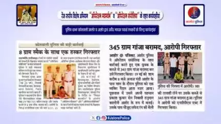 रेंज स्तरीय #विशेष_अभियान  ‘‘ऑपरेशन मदमर्दन’’ व ‘‘ऑपरेशन संपोलिया’’ के तहत #कार्यवाही :-

पुलिस थाना कोतवाली जालोर व आहोर द्वारा अवैध मादक पदार्थ तस्करों के विरूद्ध कार्रवाईयां...