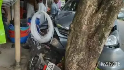 വൈക്കം: വൈക്കം-പാലാ റോഡിൽ ആണ്ടൂരിൽ ബൈക്കും കാറും കൂട്ടിയിടിച്ച് യുവാവിന് പരിക്കേറ്റു