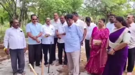 ತುರುವೇಕೆರೆ: ಪಟ್ಟಣದಲ್ಲಿ ಅಮೃತ 2.0 ಯೋಜನೆಗೆ ಶಾಸಕ ಎಂ.ಟಿ ಕೃಷ್ಣಪ್ಪ ಚಾಲನೆ