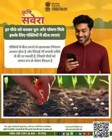 हर सुबह खेती की सही बात! 
जुड़े रहिए #KrishiSavera के साथ और शेयर करें अपनी टिप्स। 

#Agrigoi #Farmingtips