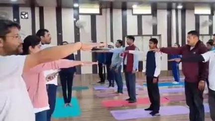 पाटी: पाटी ब्लॉक सभागार में आयोजित हुआ 'कॉमन योगा प्रोटोकॉल' का अभ्यास कार्यक्रम