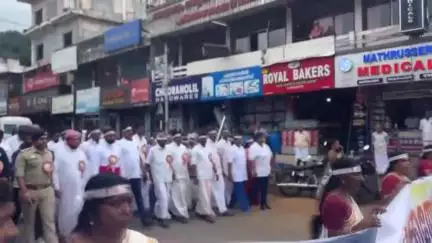 ഉടുമ്പൻചോല: കായിക മന്ത്രി നേതൃത്വം നൽകുന്ന ലഹരി വിരുദ്ധ സന്ദേശ യാത്രക്ക് നെടുങ്കണ്ടത്ത് ഉജ്ജ്വല സ്വീകരണം