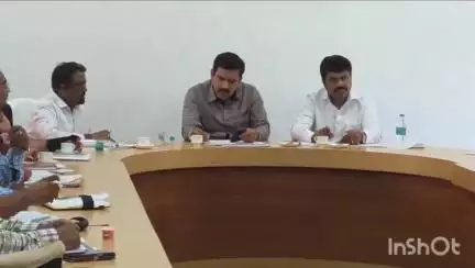 ಶಿಕಾರಿಪುರ: ಪಟ್ಟಣದಲ್ಲಿ ವಿವಿಧ ಇಲಾಖೆ ಪ್ರಗತಿ ಪರಿಶೀಲನಾ ಸಭೆ ನಡೆಸಿದ ಬಿಜೆಪಿ ರಾಜ್ಯಾಧ್ಯಕ್ಷ ಬಿ.ವೈ ವಿಜಯೇಂದ್ರ