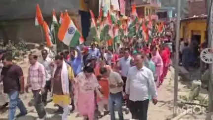 चच्योट: लेदा में निकाली गई तिरंगा यात्रा, भारतीय सेना के शौर्य का किया गया सम्मान #OperationSindoor