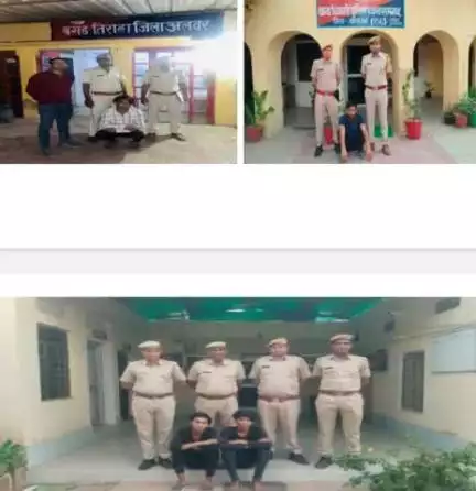 (जिला अलवर)

साईबर फ्रॉड में 04 आरोपी गिरफ्तार एंव 01 बाल अपचारी निरुद्ध साईबर फ्रॉड मे प्रयुक्त उपकरण (07 मोबाईल) बरामद ।
#RajasthanPolice #NewsUpdate