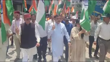 पच्छाद: सराहां में निकाली गई तिरंगा यात्रा, सांसद सुरेश कश्यप रहे मौजूद #OperationSindoor