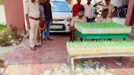 बनकटवा: पुलिस ने नेपाली शराब के साथ चार शराब तस्करों को किया गिरफ्तार