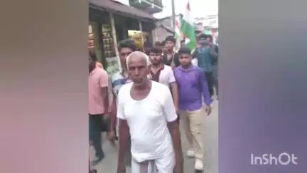 সন্দেশখালি ১: কালীনগরে ভারতীয় জনতা পার্টির উদ্যোগে অনুষ্ঠিত হলো তিরঙ্গা যাত্রা