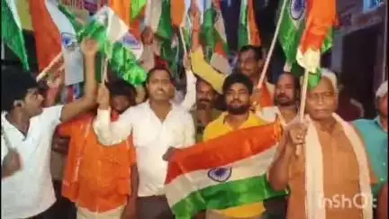 नगर नौसा: नगरनौसा प्रखंड के ग्रामीण क्षेत्र में ऑपरेशन सिंदूर की सफलता पर निकाली गई तिरंगा यात्रा