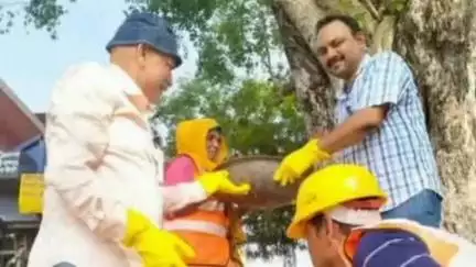 रामपुर बघेलान: जल गंगा संवर्धन अभियान के तहत श्रमदान किया गया