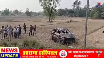 बारात जाते समय वॉशिंग में हुआ एक्सीडेंट कर प्लैटिनम Goshi me hua bada हादसा