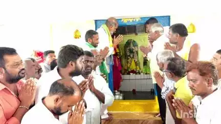 కథలాపూర్: ఊటుపల్లి గ్రామంలో కళ్యాణ మహోత్సవంలో పాల్గొన్న ప్రభుత్వ విప్ ఆది శ్రీనివాస్