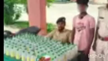बनकटवा: पुलिस ने 225 बोतल नेपाली शराब के साथ एक तस्कर को किया गिरफ्तार