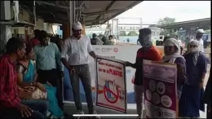 पुर्णा: पूर्णा रेल्वे स्थानकावर पर्यावरण दिनानिमित्त राबवला जनजागृती कार्यक्रम