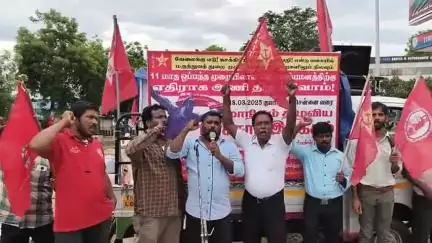 பாளையங்கோட்டை: ஜோதிபுரத்தில் 108 ஆம்புலன்ஸ் ஓட்டுநர்கள் ஆர்ப்பாட்டம்