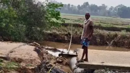 इमामगंज: उजियार बहेरा गांव में मुख्यमंत्री ग्रामीण सड़क योजना के तहत सड़क टूटी, ग्रामीणों ने गुणवत्ता जांच की मांग की