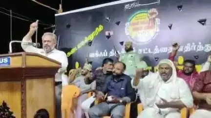 கடையநல்லூர்: தமிழ்நாடு தவ்ஹீத் ஜமாத் சார்பில் பப்பு சட்டத்திற்கு எதிராக மாபெரும் பொதுக்கூட்டம் நடைபெற்றது