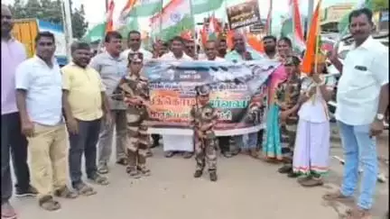 திருப்பூர் வடக்கு: பாண்டியன் நகர் பகுதியில் பாஜக சார்பில் சிந்தூர் தாக்குதல் வெற்றி நினைவு பேரணி நடைபெற்றது