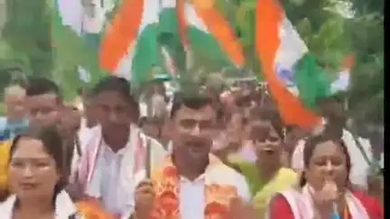 ঘগ্ৰাপাৰ ভাগ: দলুৱাত বিজেপিৰ ঘগ্ৰাপাৰ মণ্ডলৰ উদ্যোগত ত্ৰিৰংগা যাত্ৰা ,