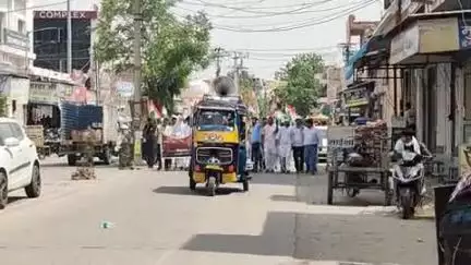 श्रीविजयनगर में निकाली गई तिरंगा यात्रा, सेना के सम्मान में की गई जोरदार नारेबाजी