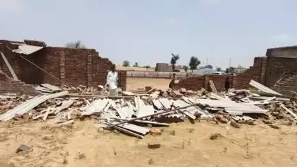 भादरा: मुंन्सरी गांव में तेज अंधड़ के कारण टीन शेड गिरने से 30 भेड़ों की हुई मौत