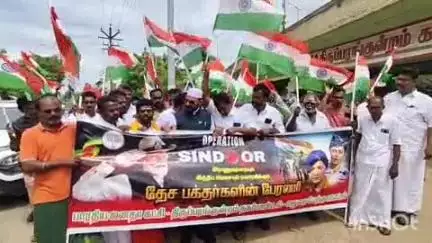 திருப்பரங்குன்றம்: திருப்பரங்குன்றத்தில் பாஜக சார்பில் ஆப்ரேஷன் சிந்தூர் வெற்றியாத்திரை -வேலூர் இப்ராகிம் பங்கேற்பு