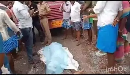 வேப்பந்தட்டை: தொண்டமாந்துறை பிரிவு ரோடு பகுதியில் டிவிஎஸ் மொபட் மீது அரசு பஸ் மோதல், ஒருவர் உயிரிழப்பு
