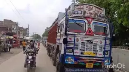 बरियारपुर: पुल निर्माण कार्य के चलते घंटों लगा जाम, ठप रहा आवागमन
